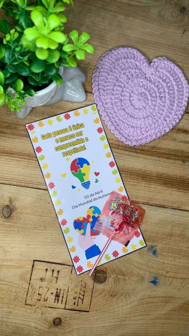 Lembrancinha Dia do Autismo — Pronto para Imprimir — imagem 2