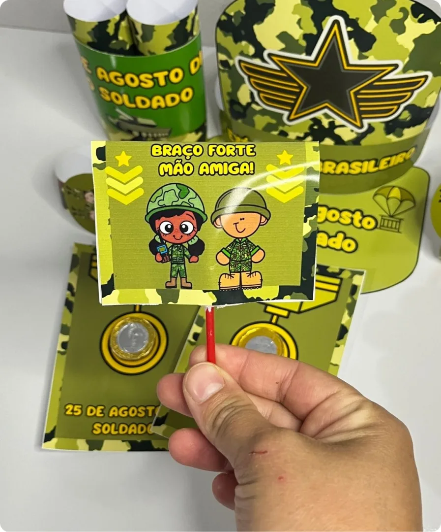 Lembrancinha Dia do Soldado para Imprimir PDF — imagem 3