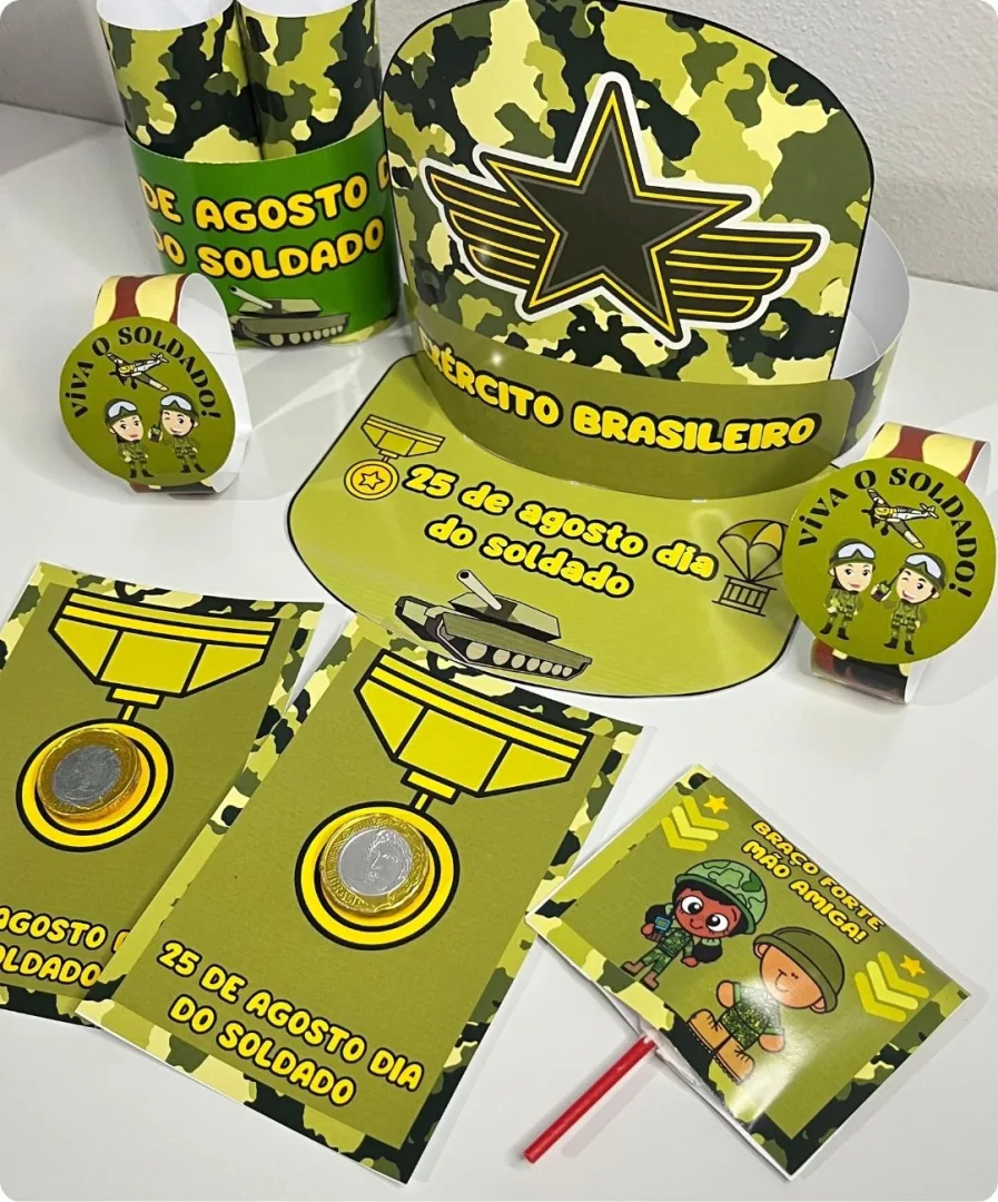 Lembrancinha Dia do Soldado para Imprimir PDF — imagem 5