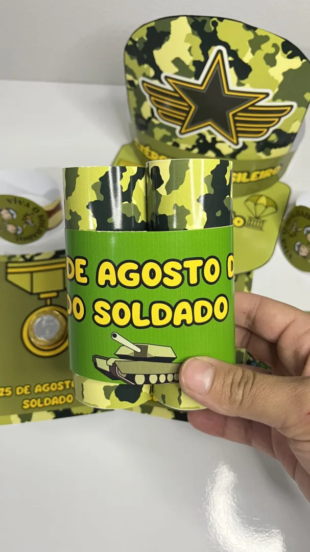 Lembrancinha Dia do Soldado — Pronto para Imprimir — imagem 2