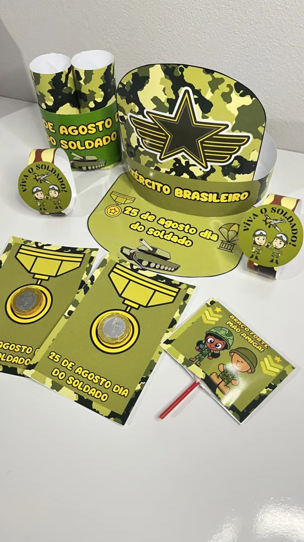 Lembrancinha Dia do Soldado — Pronto para Imprimir — imagem 3