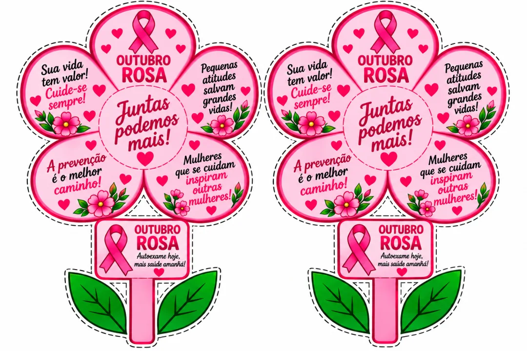 Lembrancinha Outubro Rosa com Chocolate Educação Infantil PDF — imagem 4