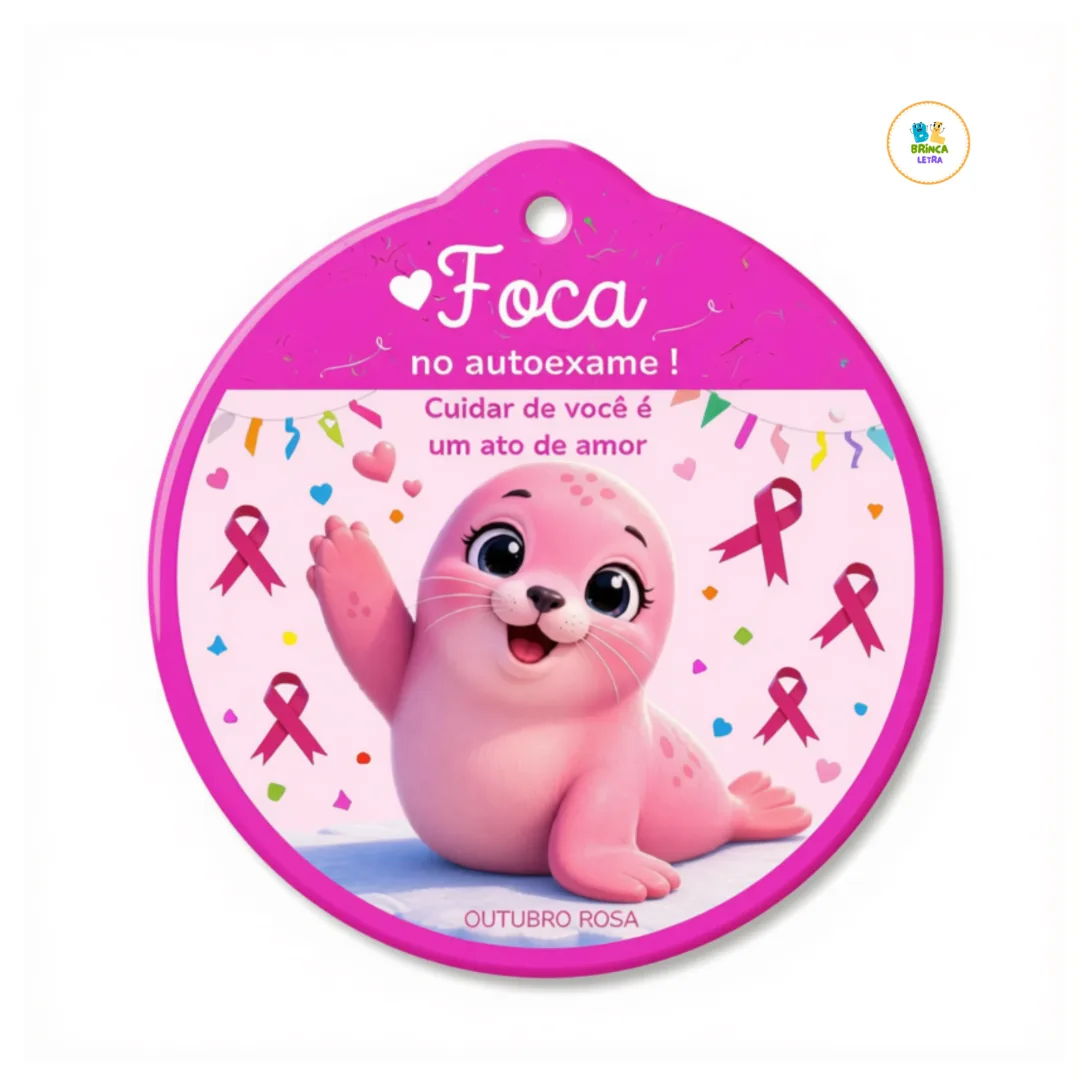 Lembrancinha Outubro Rosa para Imprimir – Educação Infantil — imagem 2