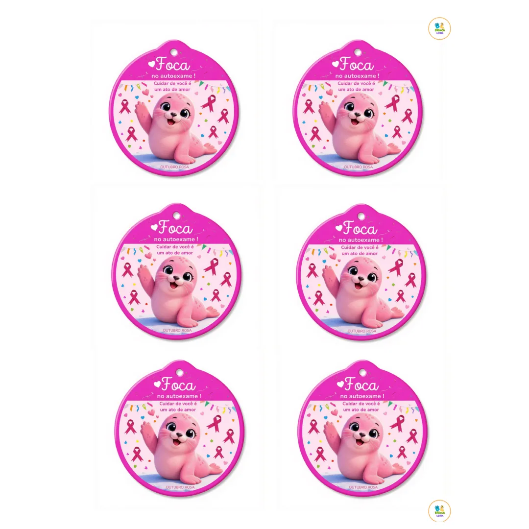 Lembrancinha Outubro Rosa para Imprimir – Educação Infantil — imagem 3