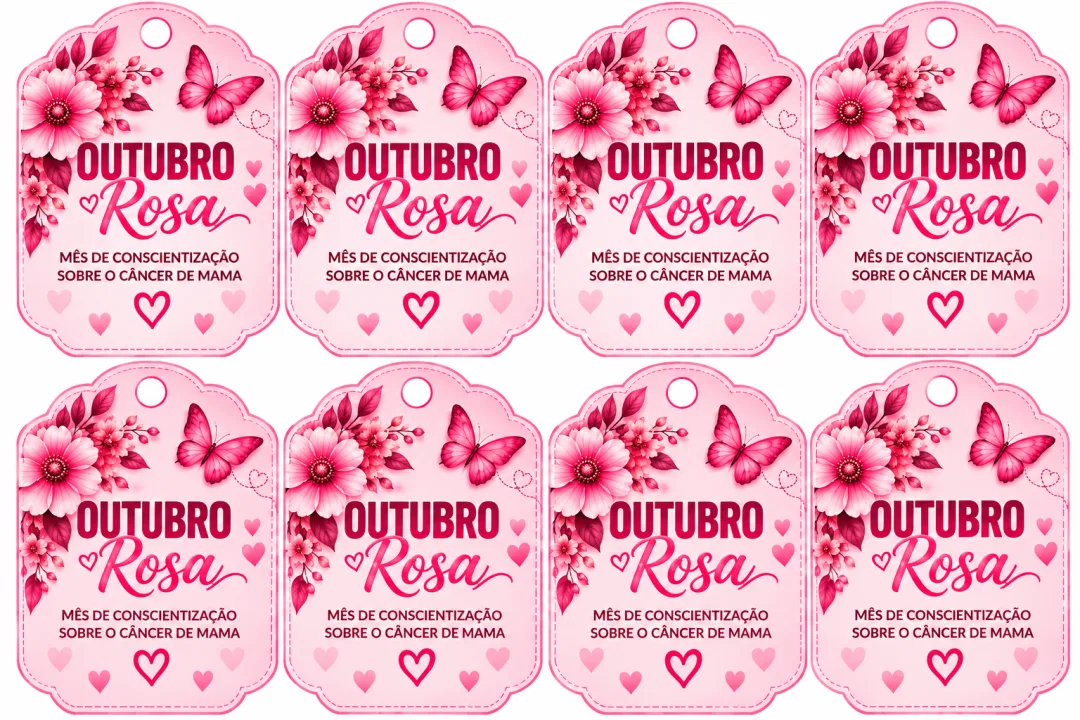 Lembrancinha Outubro Rosa - Pirulito ou Bala - Educação Infantil - PDF — imagem 5