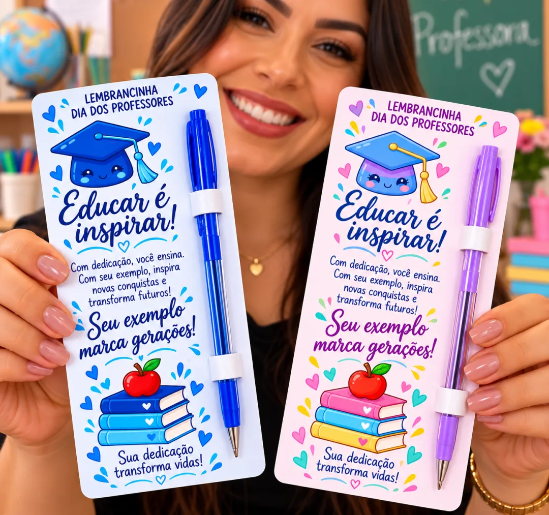 Tags para Caneta - Lembrancinha Dia dos Professores PDF — imagem 3