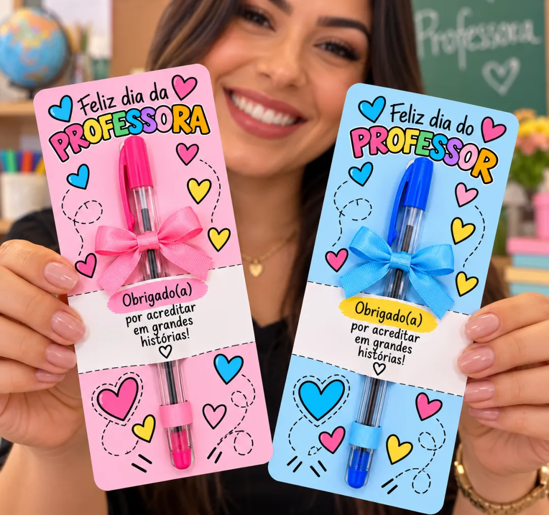 Tags para Caneta - Lembrancinha Dia dos Professores PDF — imagem 2