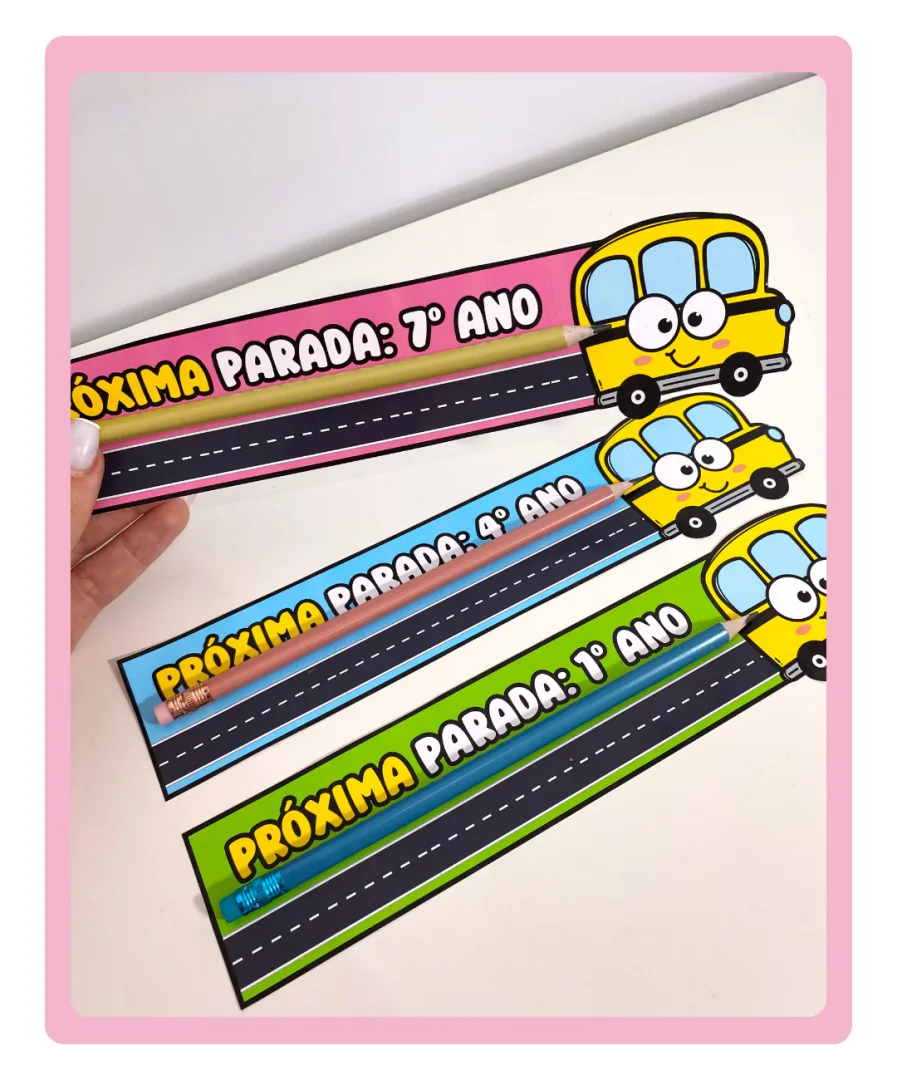 LEMBRANCINHA PRÓXIMA PARADA - 3 cores - 1º ao 9º ano — imagem 2