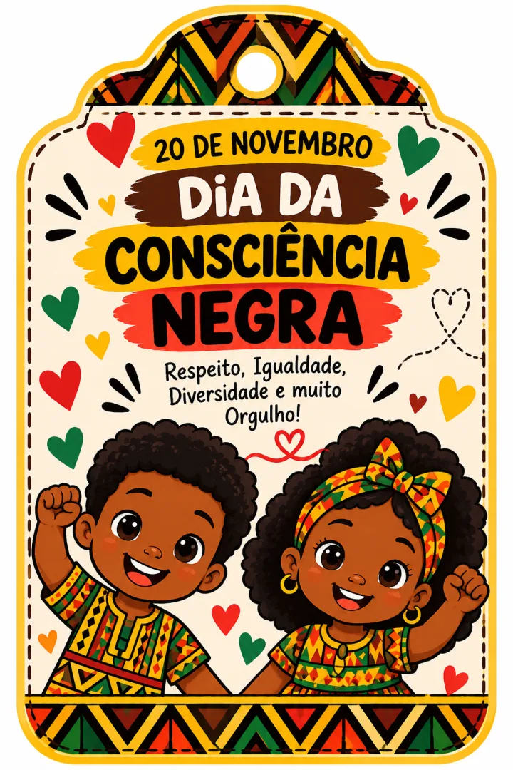 Lembrancinha Sacolinha Consciência Negra PDF - Educação Infantil — imagem 4