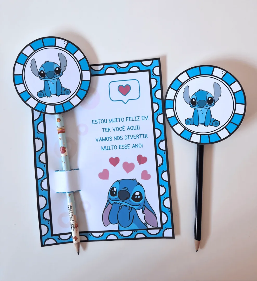 Lembrancinha Volta às Aulas - Stitch — imagem 3