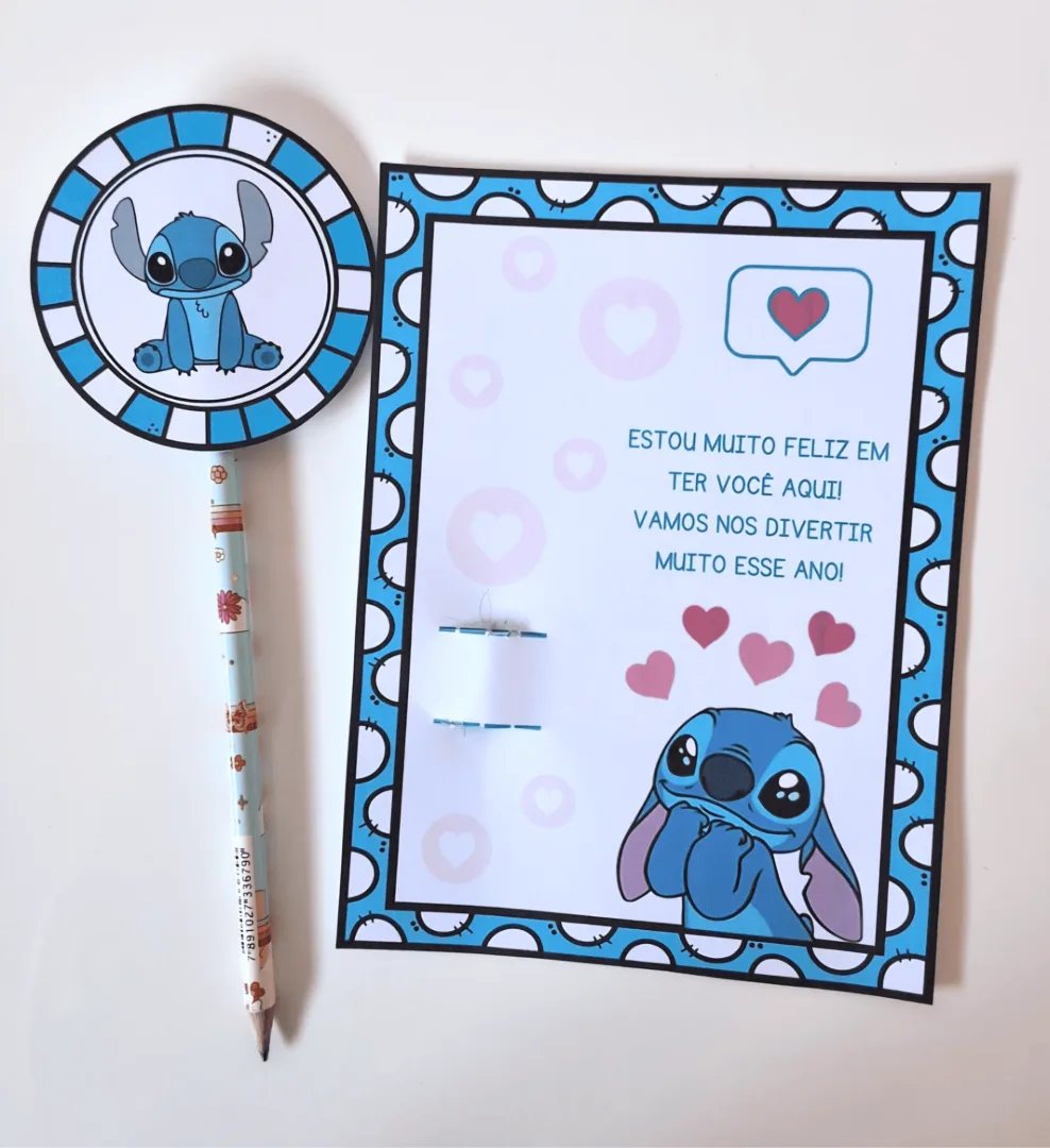 Lembrancinha Volta às Aulas - Stitch — imagem 4