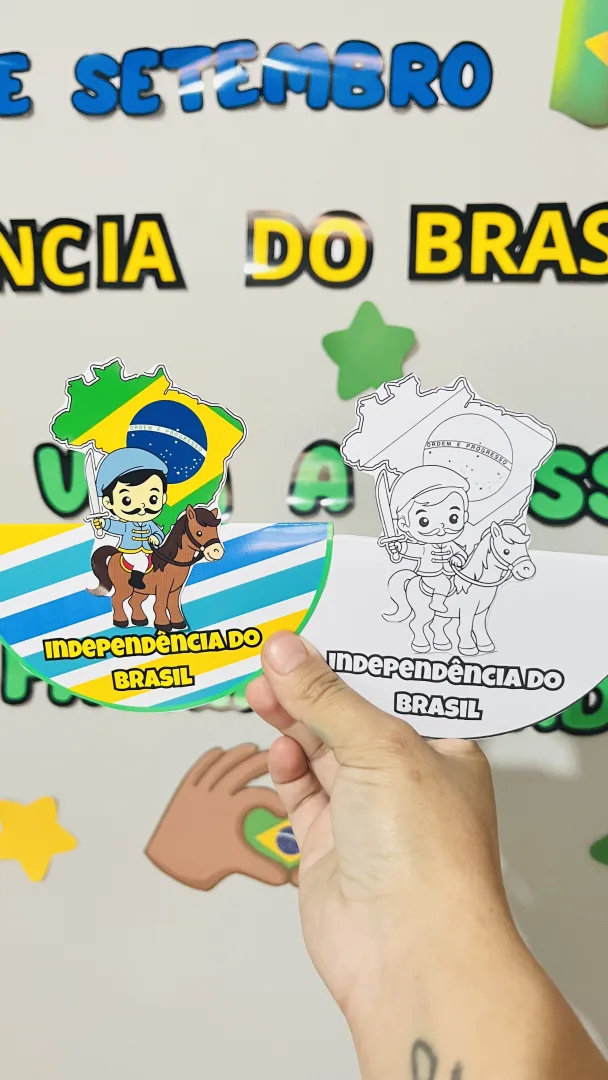 lembrancinhas dia Da Independência do Brasil e painel  — imagem 2