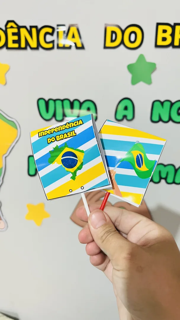 lembrancinhas dia Da Independência do Brasil e painel  — imagem 4