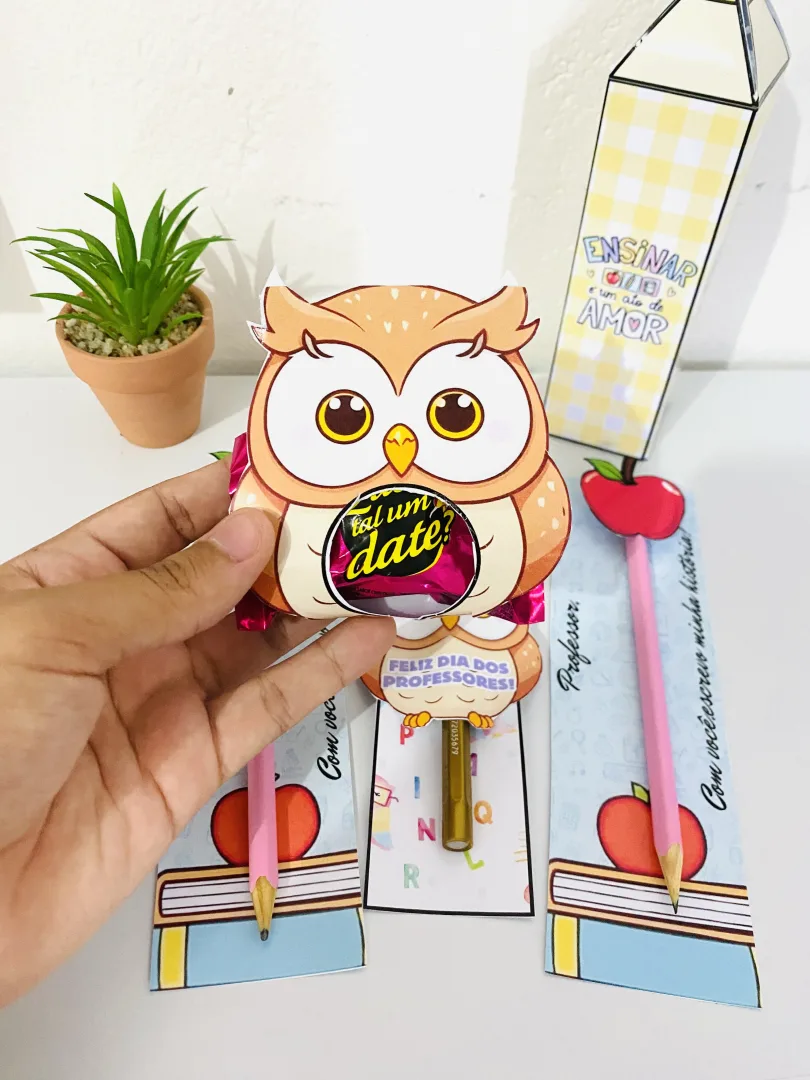 🌈Lembrancinhas Dia dos Professores* 💰6,50 😍Surpreenda seus mestres com um kit de lembrancinhas cheio de carinho! 3 op — imagem 5