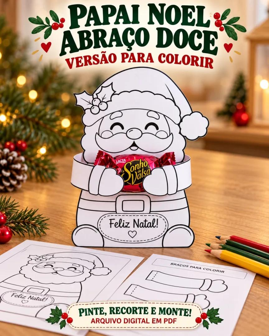 Lembrancinhas Escolares de Natal para Imprimir PDF - Educação infantil  — imagem 6