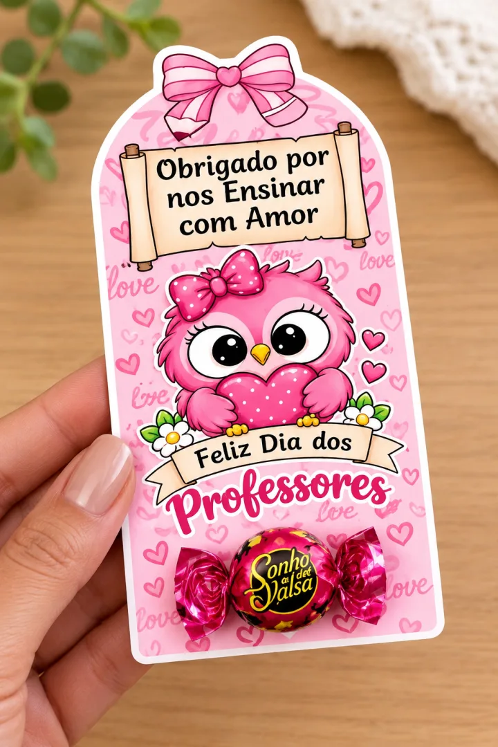 LEMBRANCINHAS ESPECIAIS – DIA DOS PROFESSORES! 🍬💖  Uma forma linda e carinhosa de homenagear quem ensina, inspira e tr — imagem 4