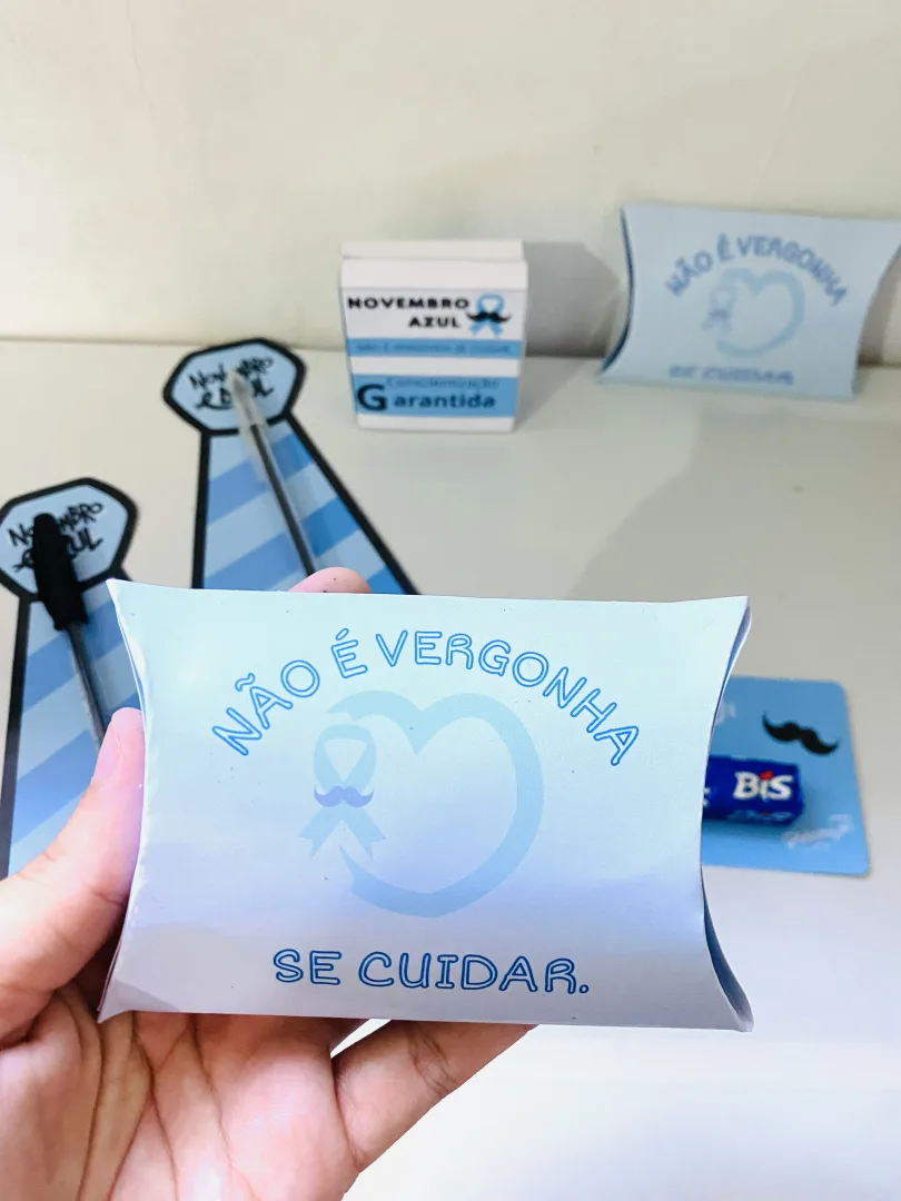 Lembrancinhas Novembro Azul - 4 Modelos PDF para Conscientização da Saúde Masculina — imagem 4