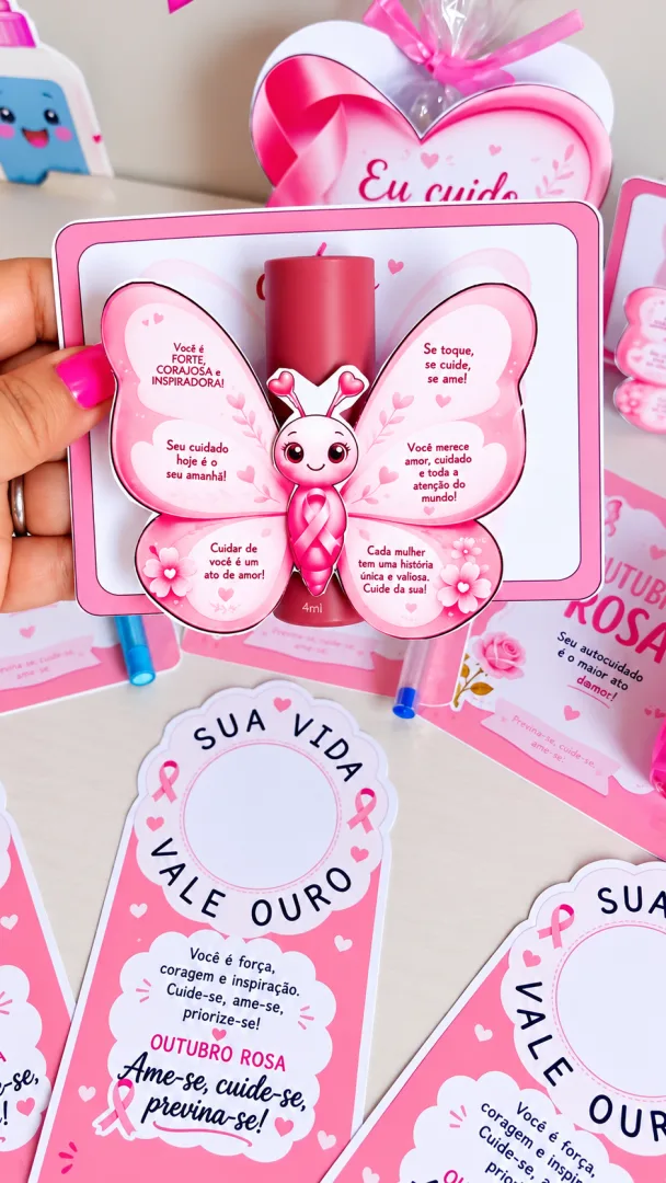 🌸 LEMBRANCINHAS OUTUBRO ROSA – PEQUENOS GESTOS, GRANDES SIGNIFICADOS! 💕 — imagem 3