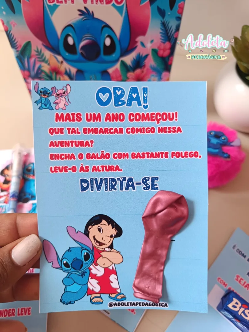 Lembrancinhas Volta Aulas Stitch — imagem 7