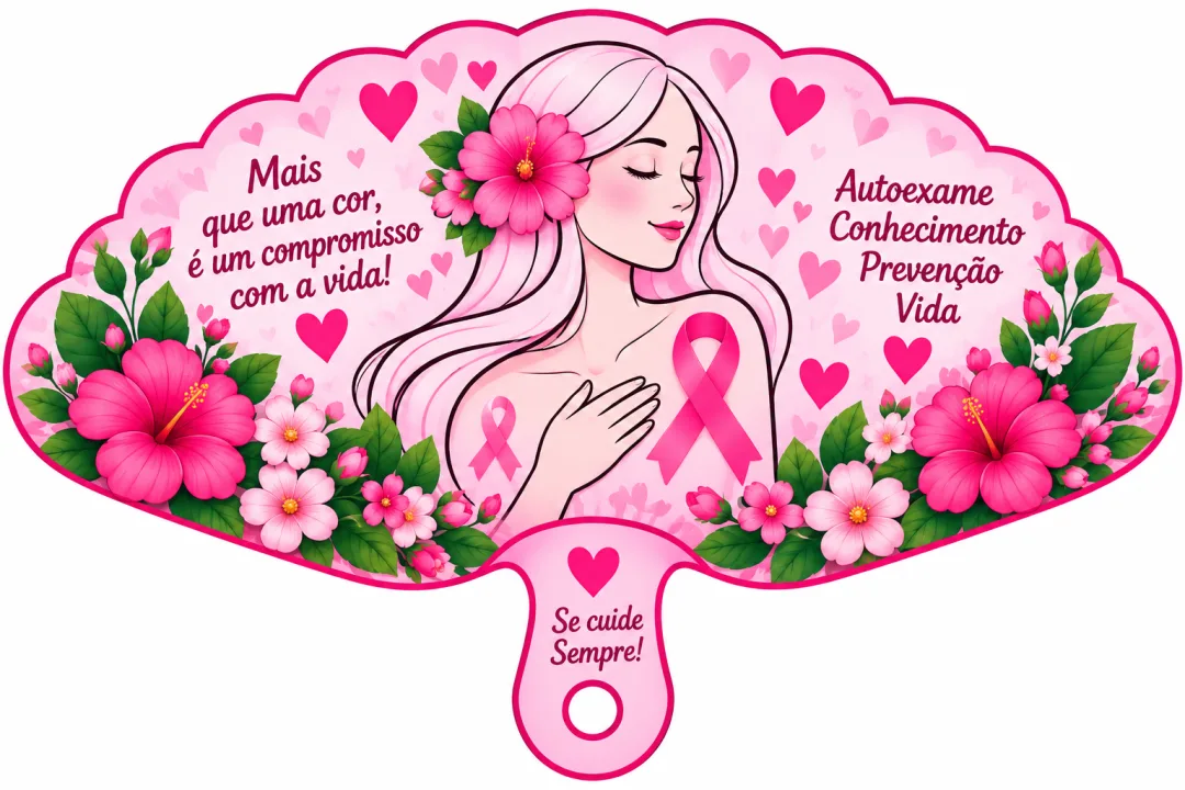 Leques Outubro Rosa - Educação Infantil - PDF — imagem 6