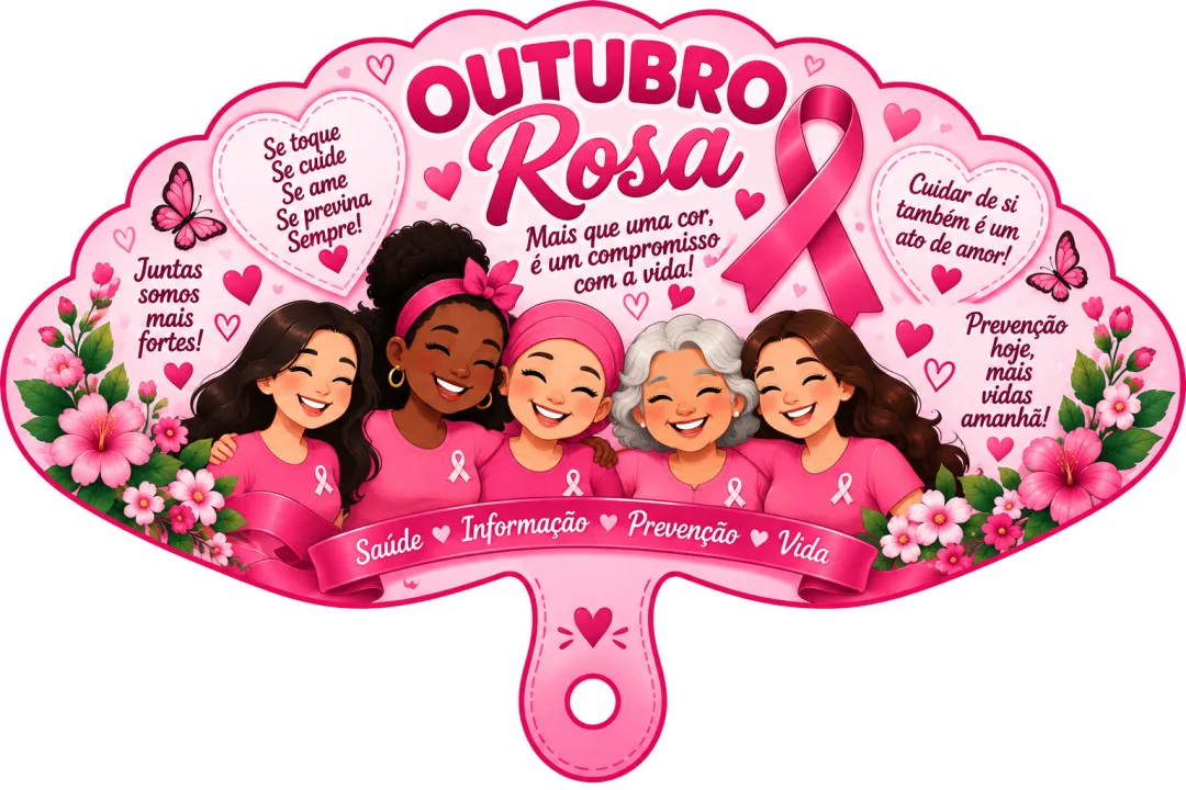 Leques Outubro Rosa - Educação Infantil - PDF — imagem 4