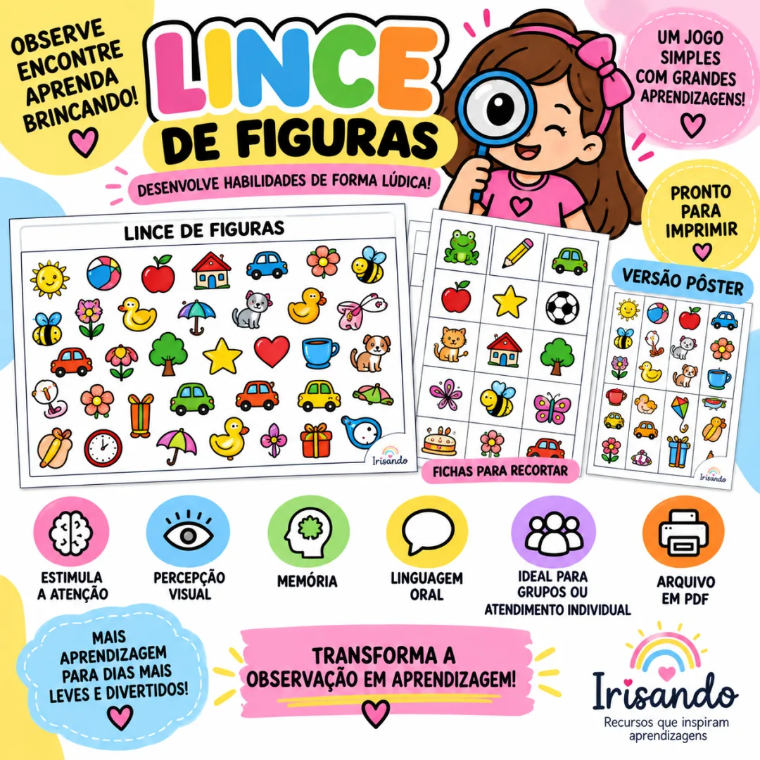Lince de Figuras – Jogo Pedagógico de Atenção e Percepção Visual — imagem 3