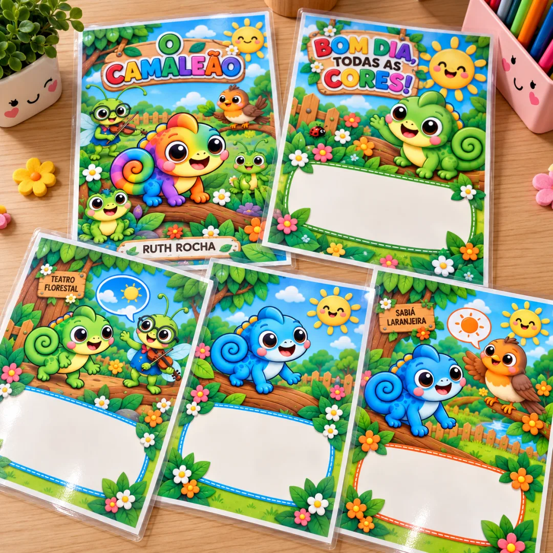 Livrinho Criativo O Camaleão ( Bom Dia Todas as Cores ) - Educação Infantil - Arquivo Digital — imagem 2