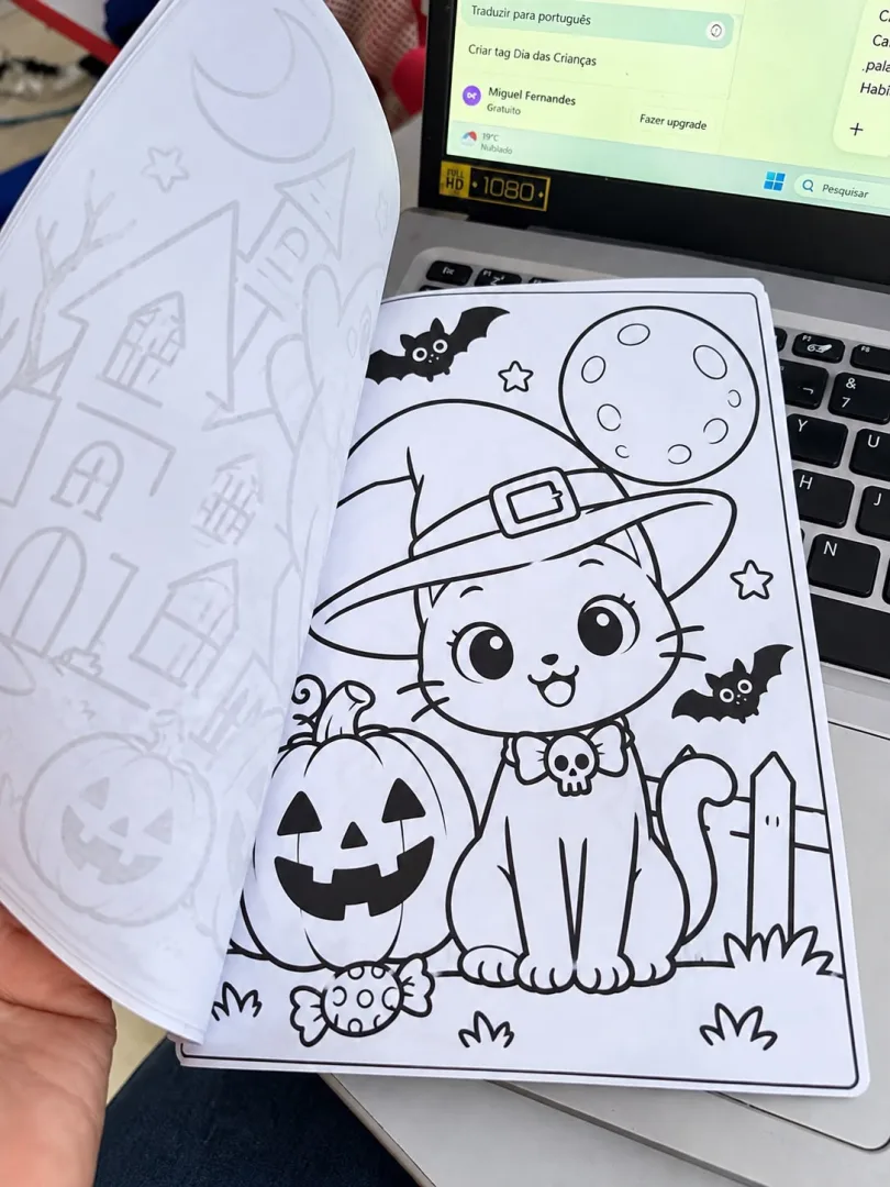 Livrinho de Colorir Halloween – Educação Infantil em PDF — imagem 3