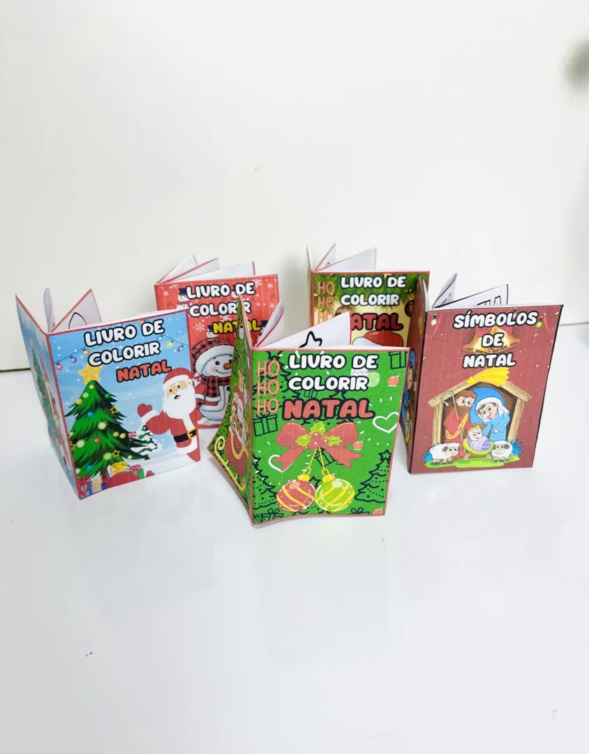 Livrinhos de Natal para Montar e Colorir em PDF-Ed. Infantil  — imagem 3