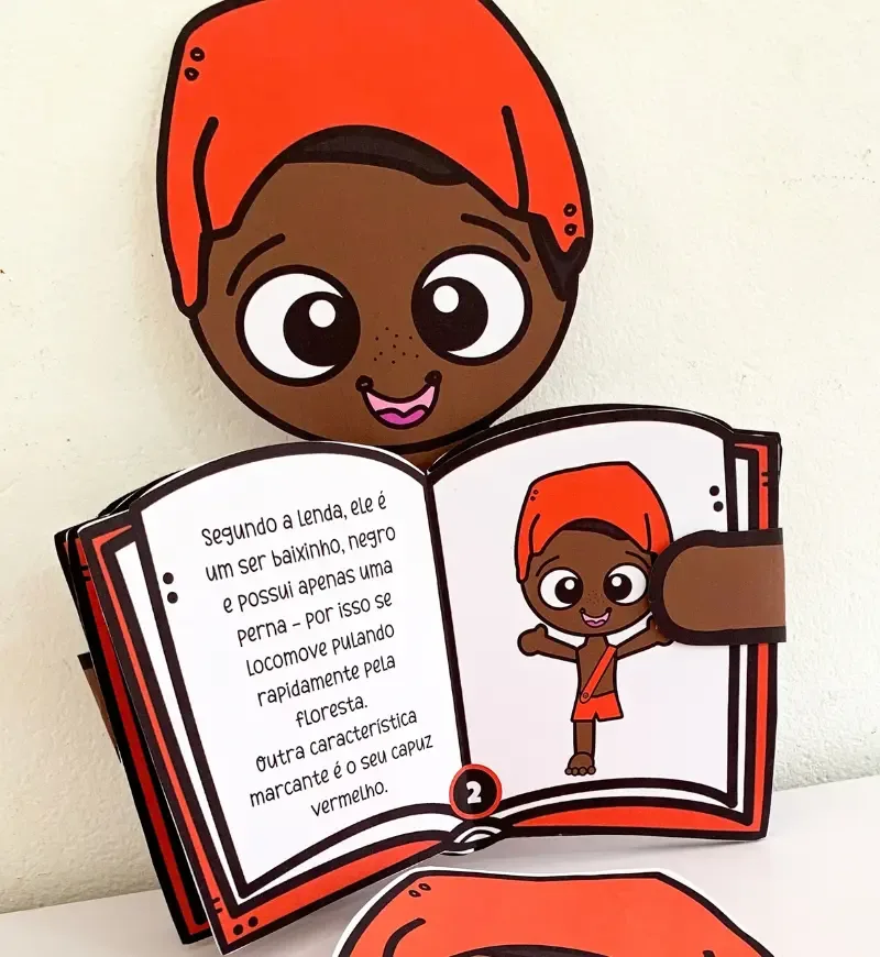 Livro 3D Lenda do Saci - PDF para Educação Infantil e Anos Iniciais — imagem 3
