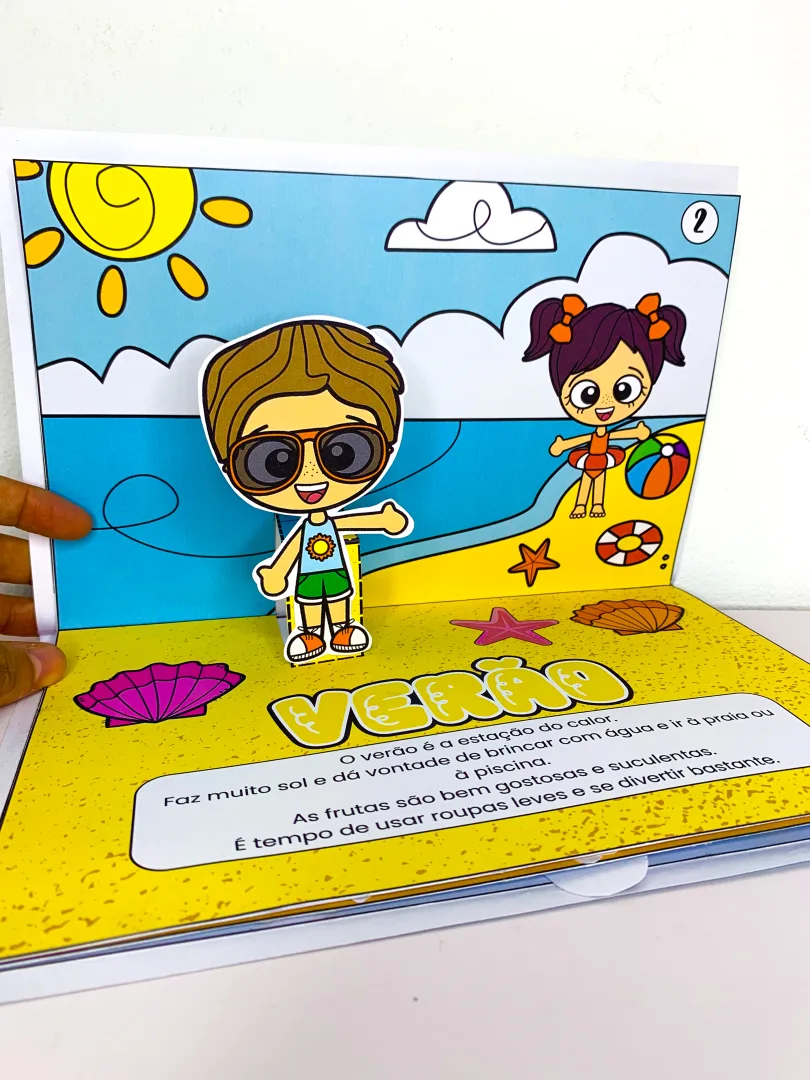 Livro 3D As Quatro Estações – Atividade para Educação Infantil — imagem 4