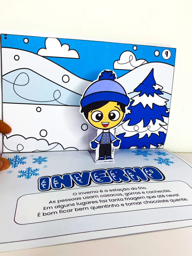 Livro 3D As Quatro Estações – Atividade para Educação Infantil — imagem 6