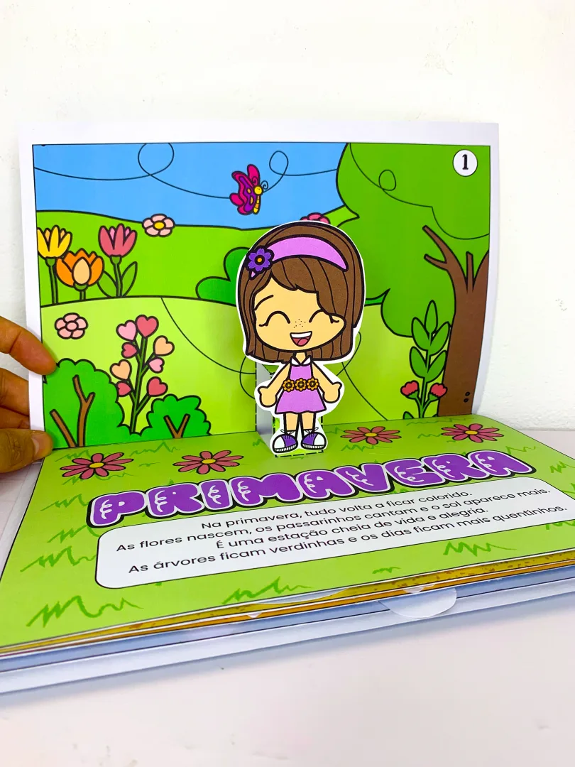 Livro 3D As Quatro Estações – Atividade para Educação Infantil — imagem 2