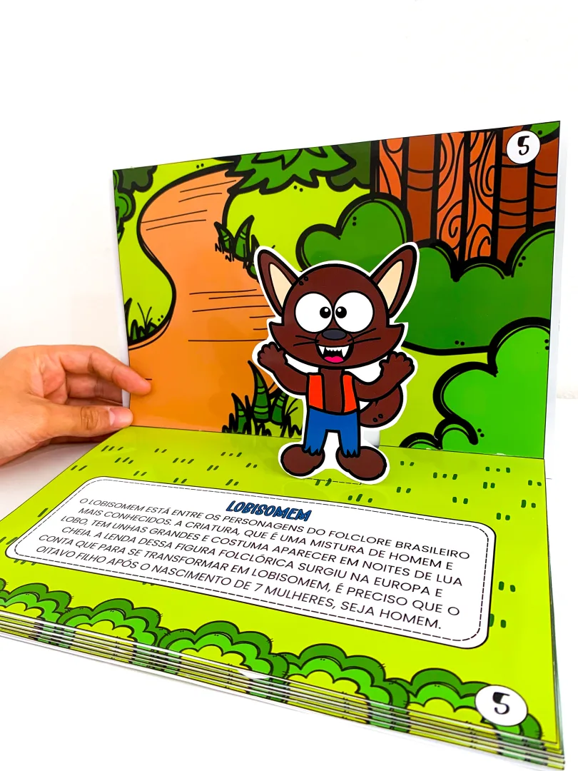 Livro 3D Tema Folclore — imagem 3