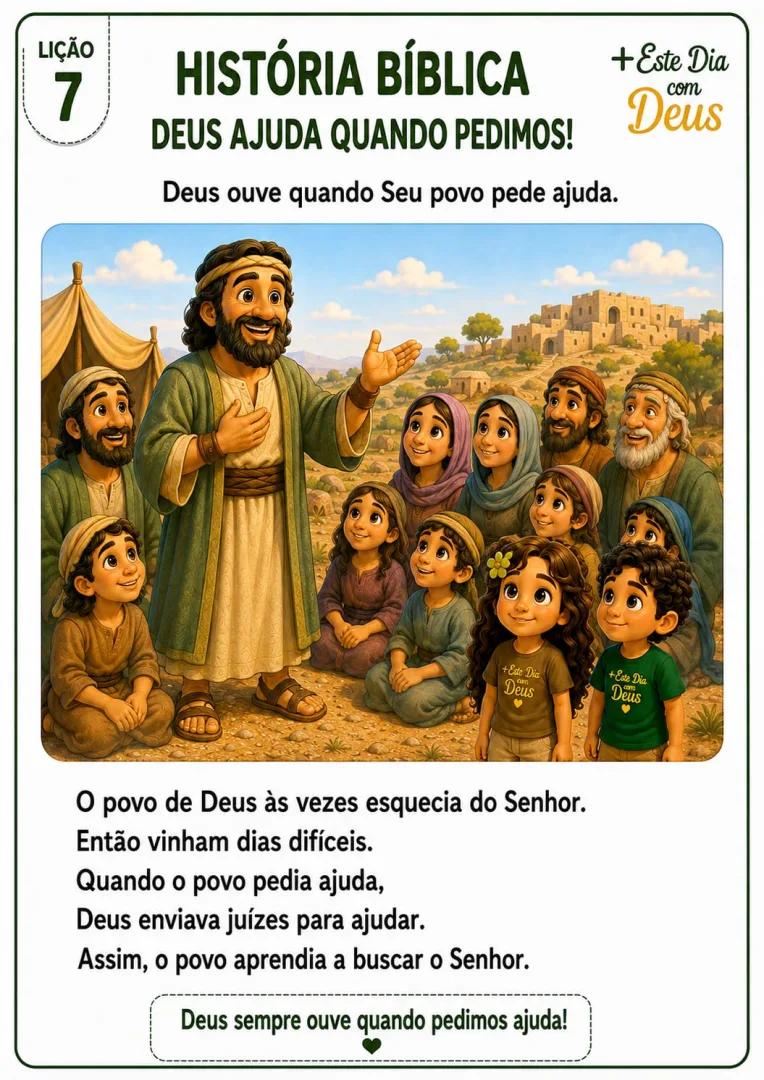 Livro 7 Juízes (6 páginas) - História da Bíblia - PDF — imagem 2