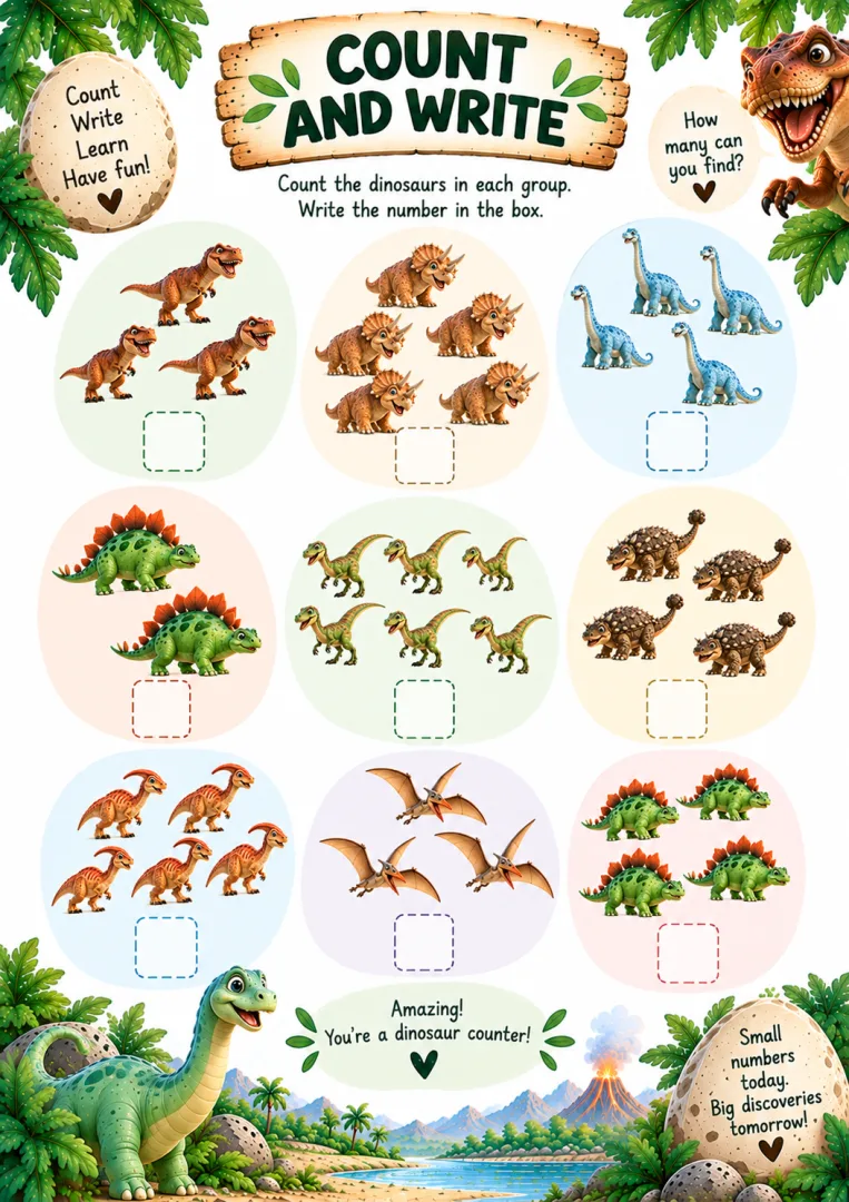 Livro de Atividades de Dinossauros em Inglês - pdf 4 a 7 anos — imagem 3