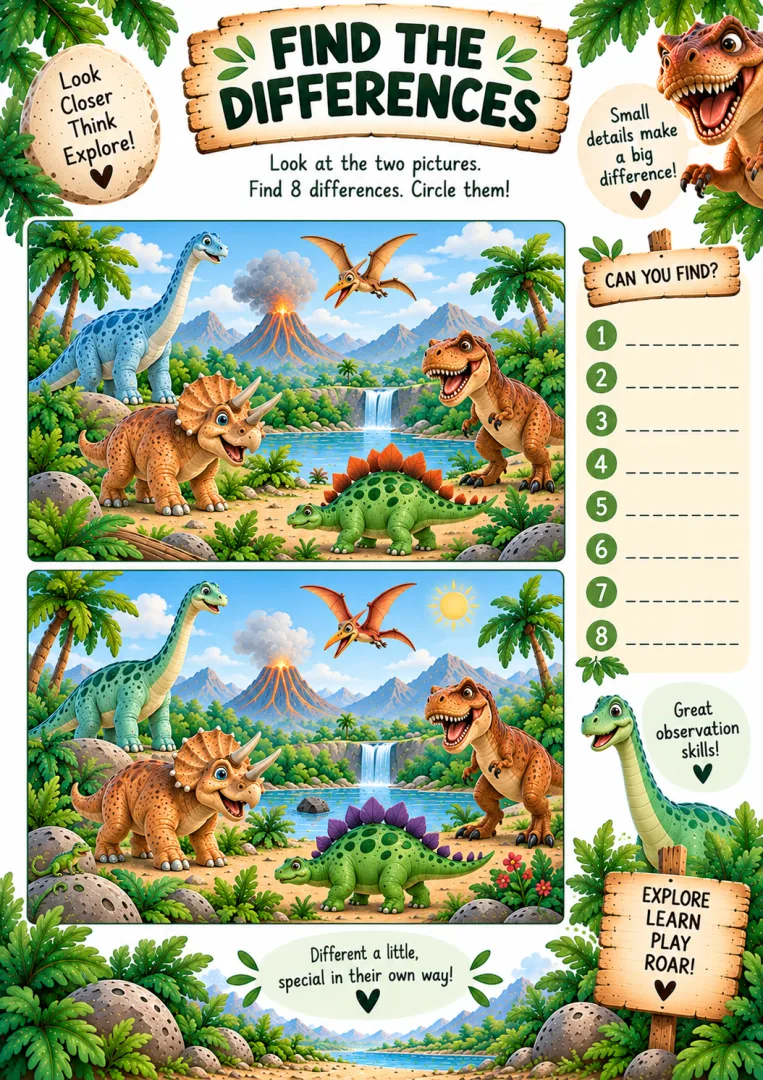 Livro de Atividades de Dinossauros em Inglês - pdf 4 a 7 anos — imagem 2