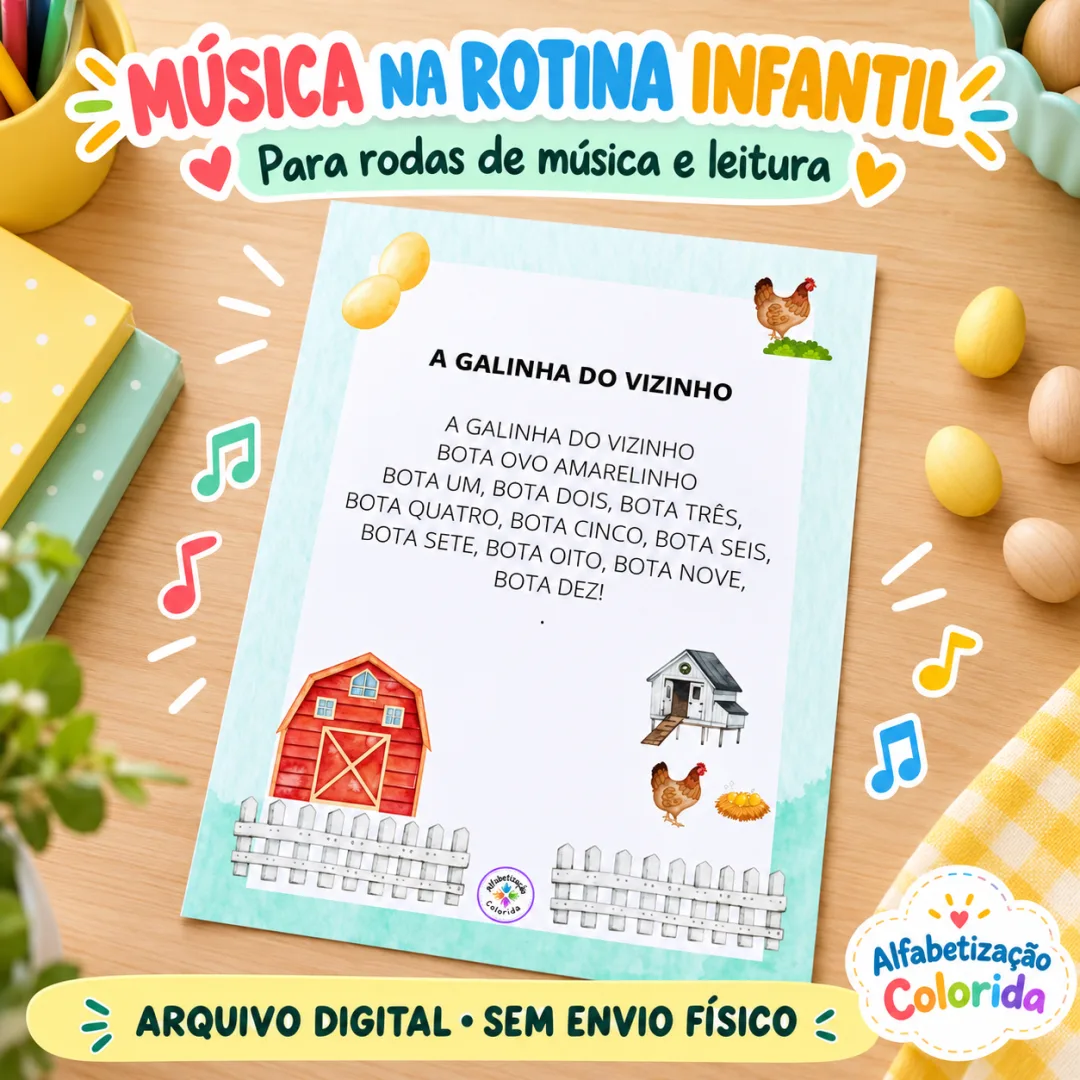 Livro de Cantigas de Roda Ilustradas em PDF para Imprimir — imagem 2