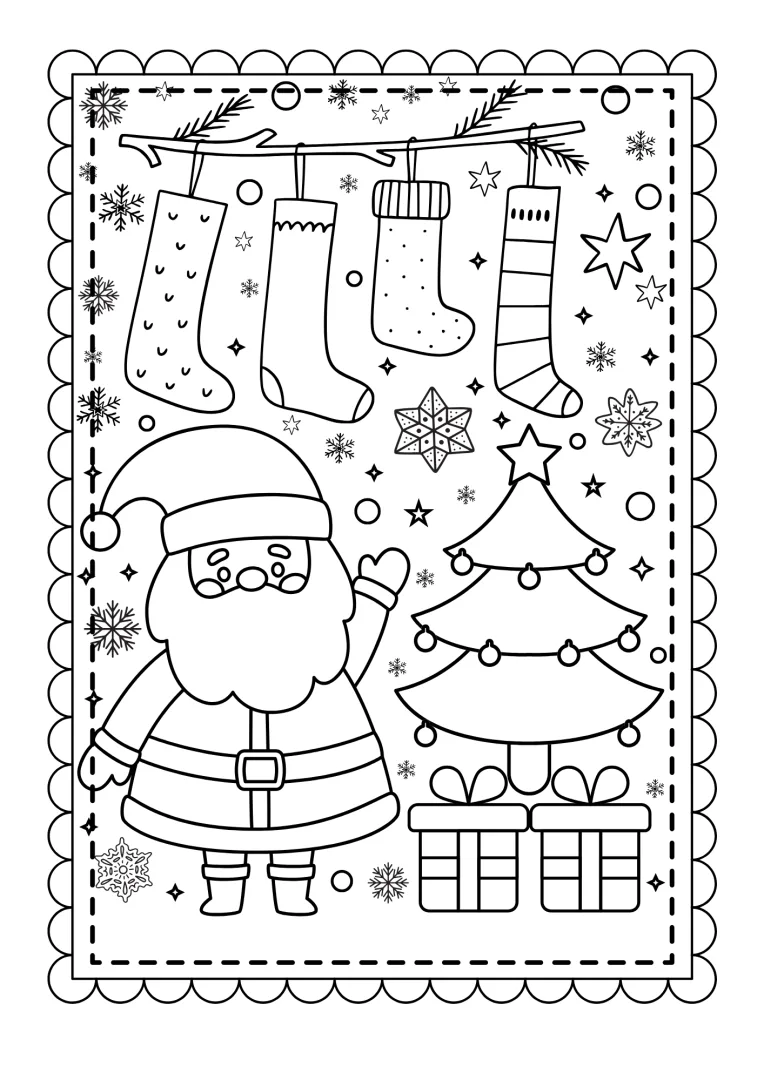 Livro de Colorir Natal Mágico - 40 Páginas em PDF PLR — imagem 3