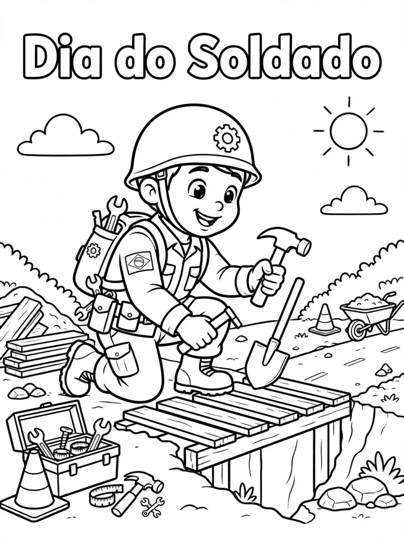 Livro de Pintura Dia do Soldado - Educação Infantil - PDF — imagem 4