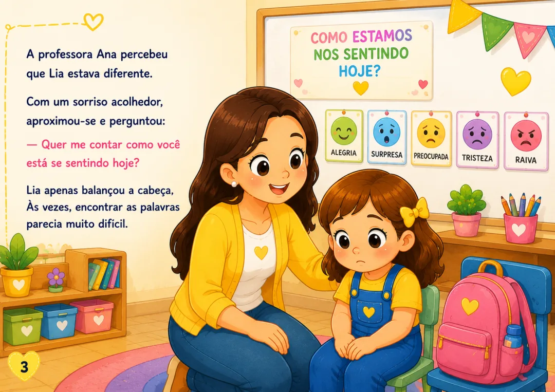 História Infantil Setembro Amarelo PDF – A Escola de Lia e a Coragem de Pedir Ajuda — imagem 3