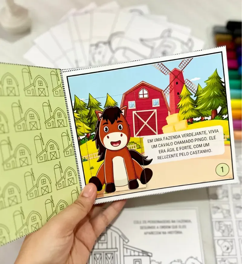 Livro Interativo - Aventuras na Fazenda — imagem 2