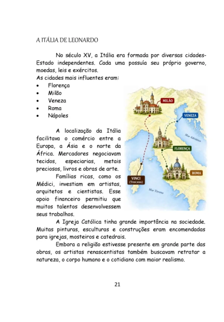 Livro Leonado da Vinci em PDF - para Ensino Fundamental e Médio. — imagem 4