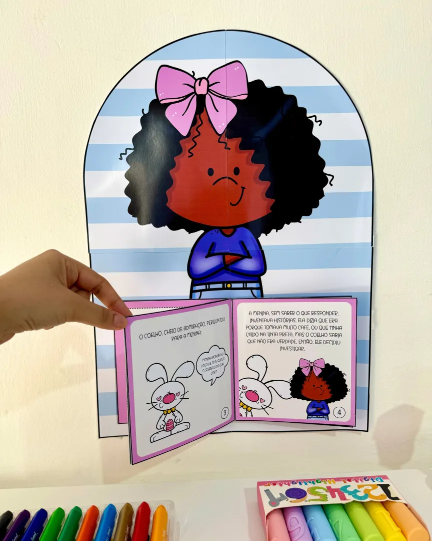   Livro Menina Bonita do Laço de Fita com Tutorial de Montagem  para Educação Infantil — imagem 6