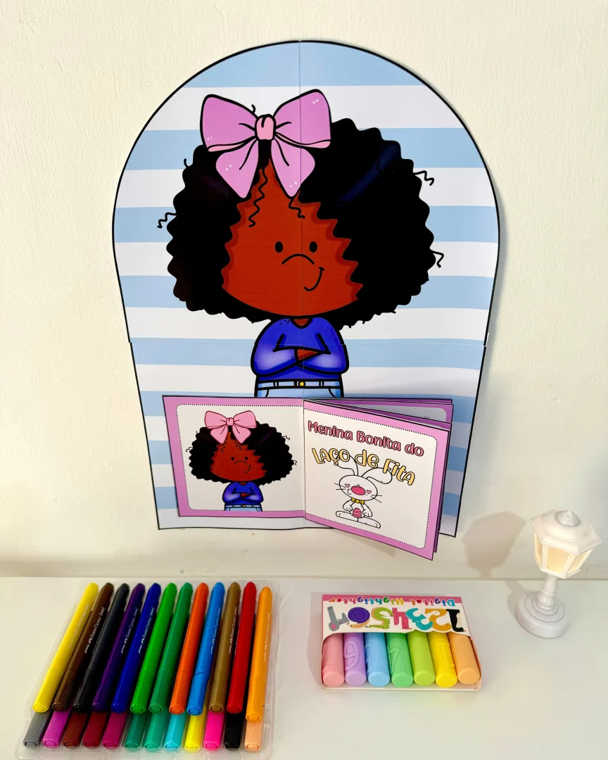   Livro Menina Bonita do Laço de Fita com Tutorial de Montagem  para Educação Infantil — imagem 3
