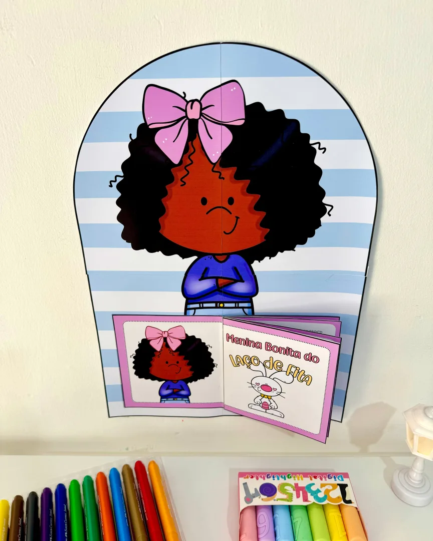   Livro Menina Bonita do Laço de Fita com Tutorial de Montagem  para Educação Infantil — imagem 2