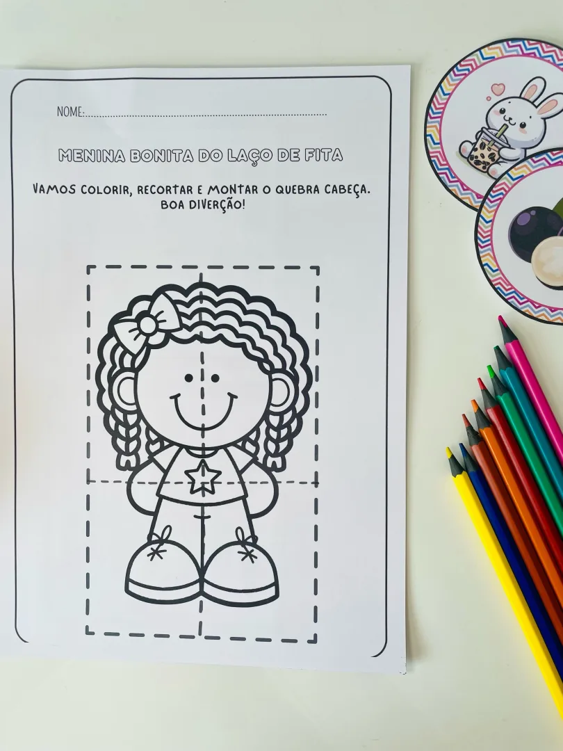 Luva de História: Menina Bonita do Laço de Fita - Educação Infantil - PDF — imagem 3