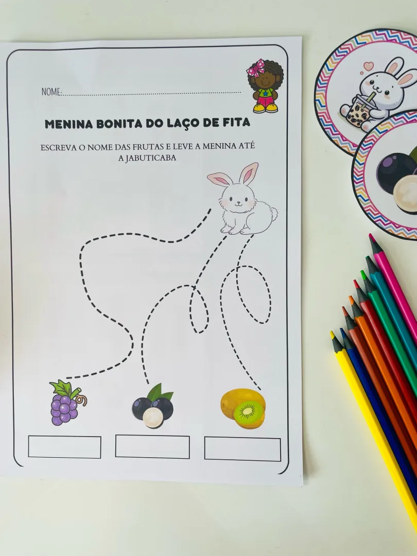 Luva de História: Menina Bonita do Laço de Fita - Educação Infantil - PDF — imagem 4