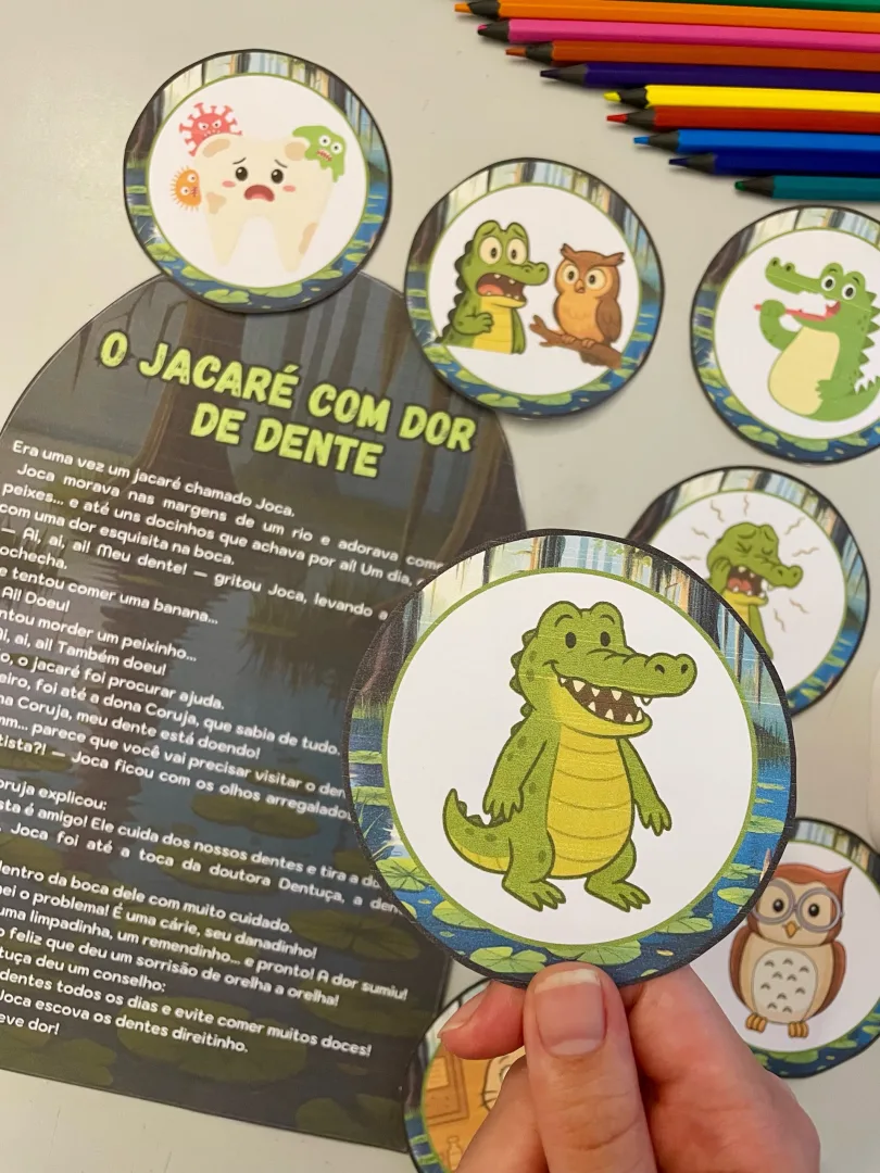  História o Jacaré com Dor de Dente - Educação Infantil - PDF — imagem 5