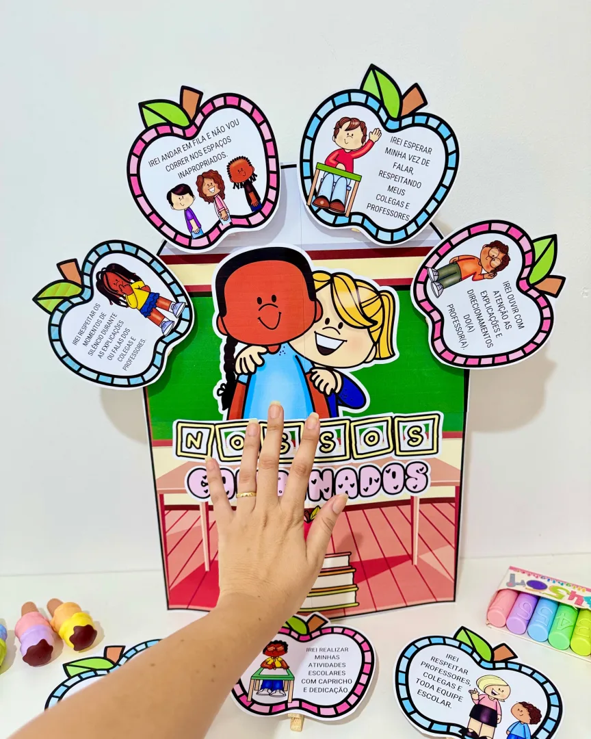 Luva Gigante “Nossos Combinados” para Educação Infantil e Anos Iniciais — imagem 2
